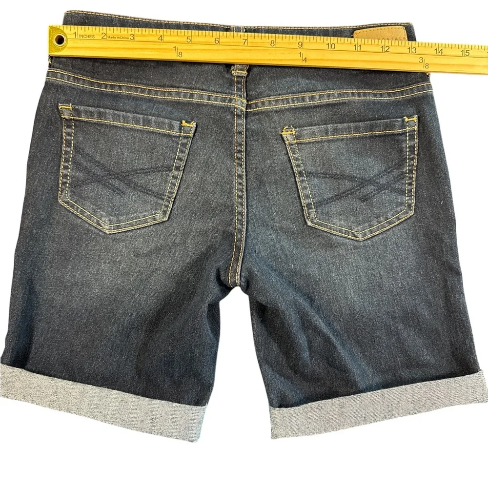 Aeropostale Blue Jean Shorts Cuffed Hem - Picture 3 of 7